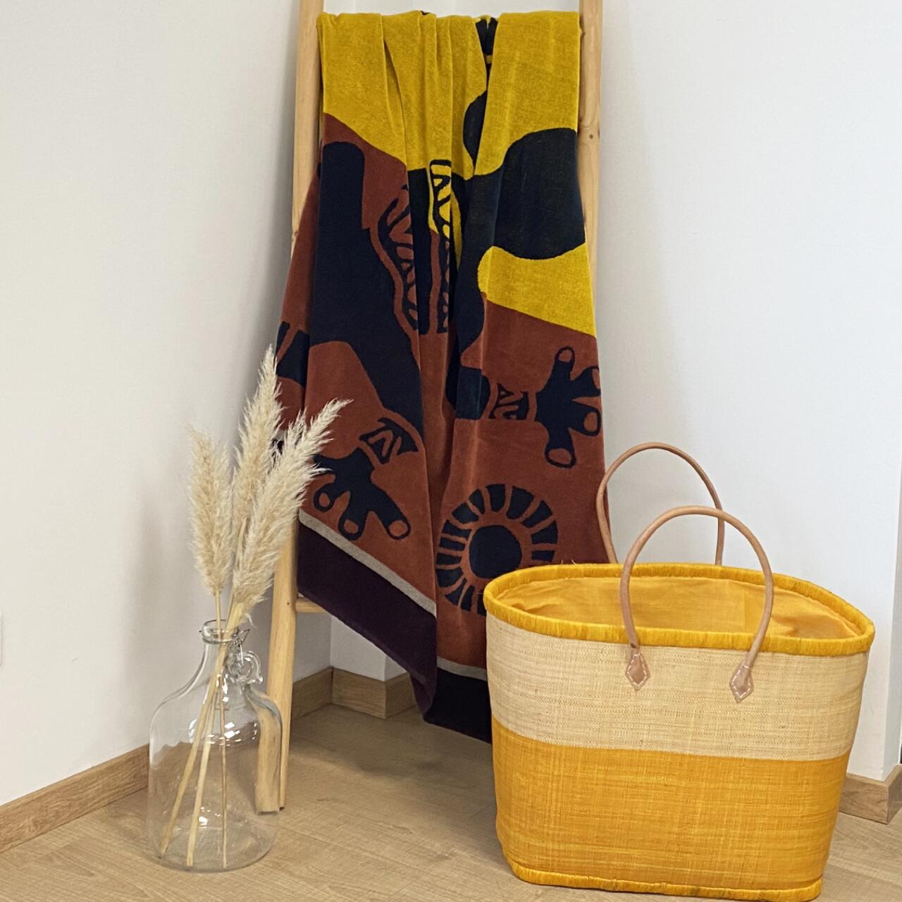Serviette de plage XL éponge velours Jacquard - Tribalno - 140x180cm - 400g/m² 2/4