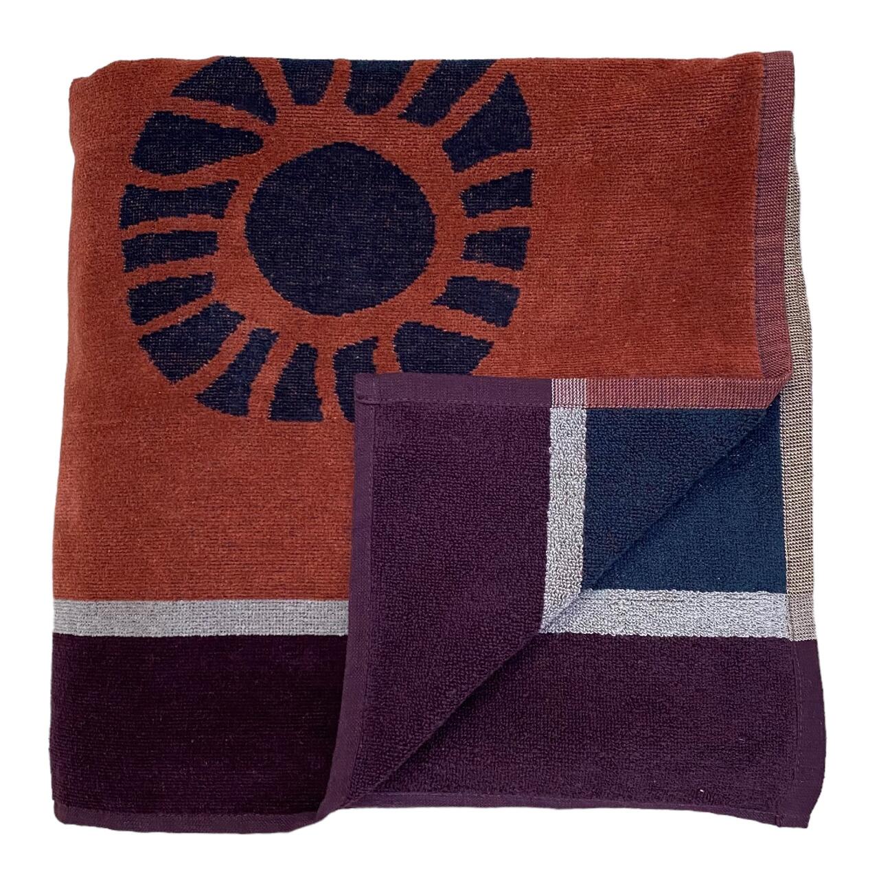 Serviette de plage XL éponge velours Jacquard - Tribalno - 140x180cm - 400g/m² 3/4
