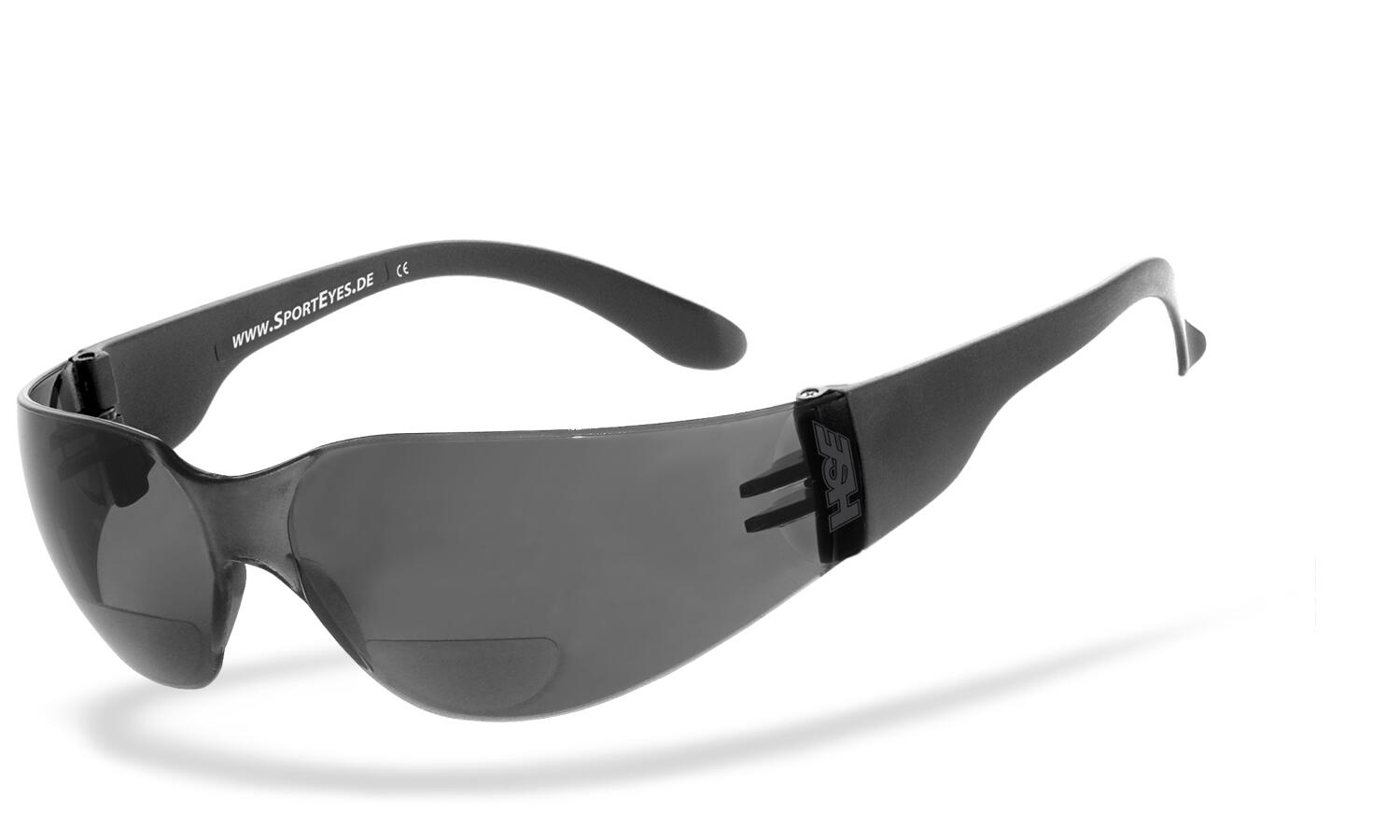 Sportbrille | SPRINTER 2.3 +1,50 Dioptrien | smoke | Leseteil | beschlagfrei 2/7