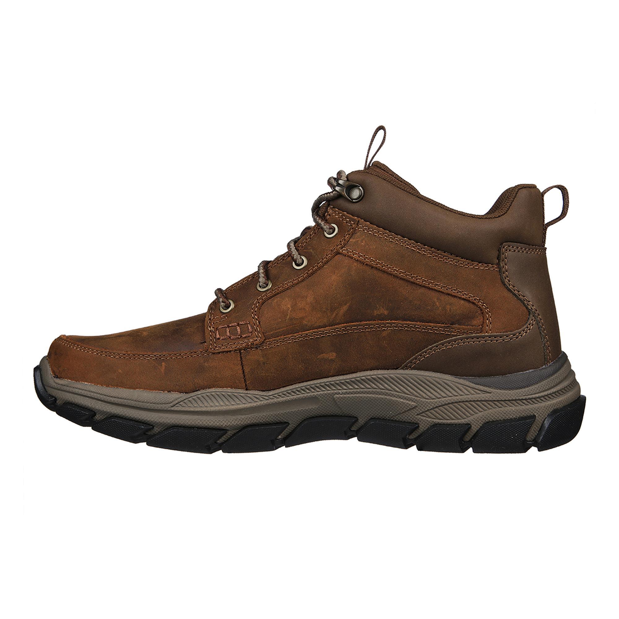 Botines Memory Foam Antideslizantes Hombre SKECHERS Respected-Boswell Marrón 4/4