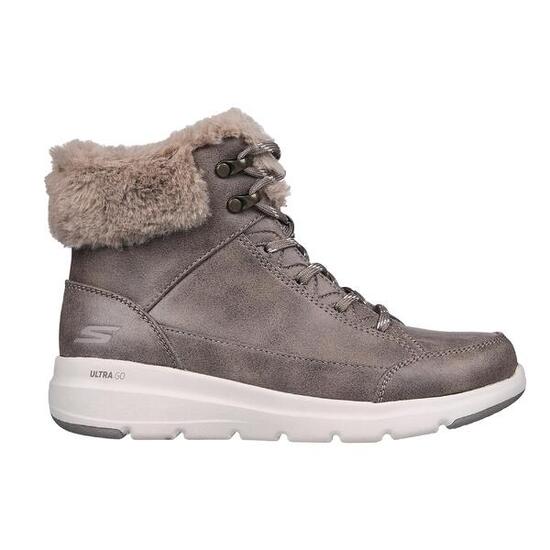 Botines Antideslizantes Mujer SKECHERS On The Go-Glacial Ultra Cozy Topo