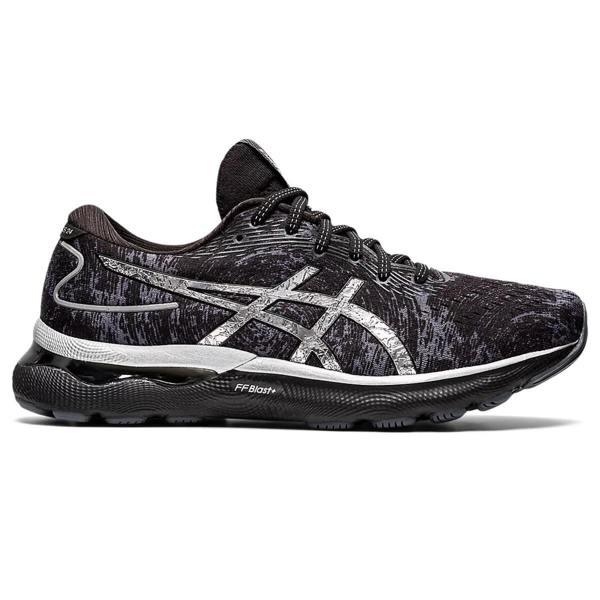 Asics Gel-Nimbus 24 Platinum Mens Black Running Shoes 1/5
