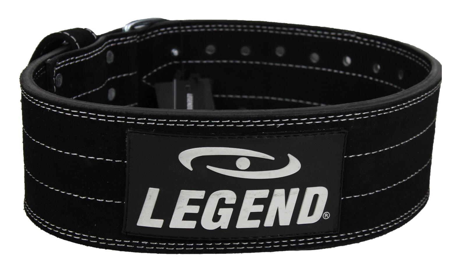 PowerLifting Belt Heren/Dames Zwart Suede Leer 3/5