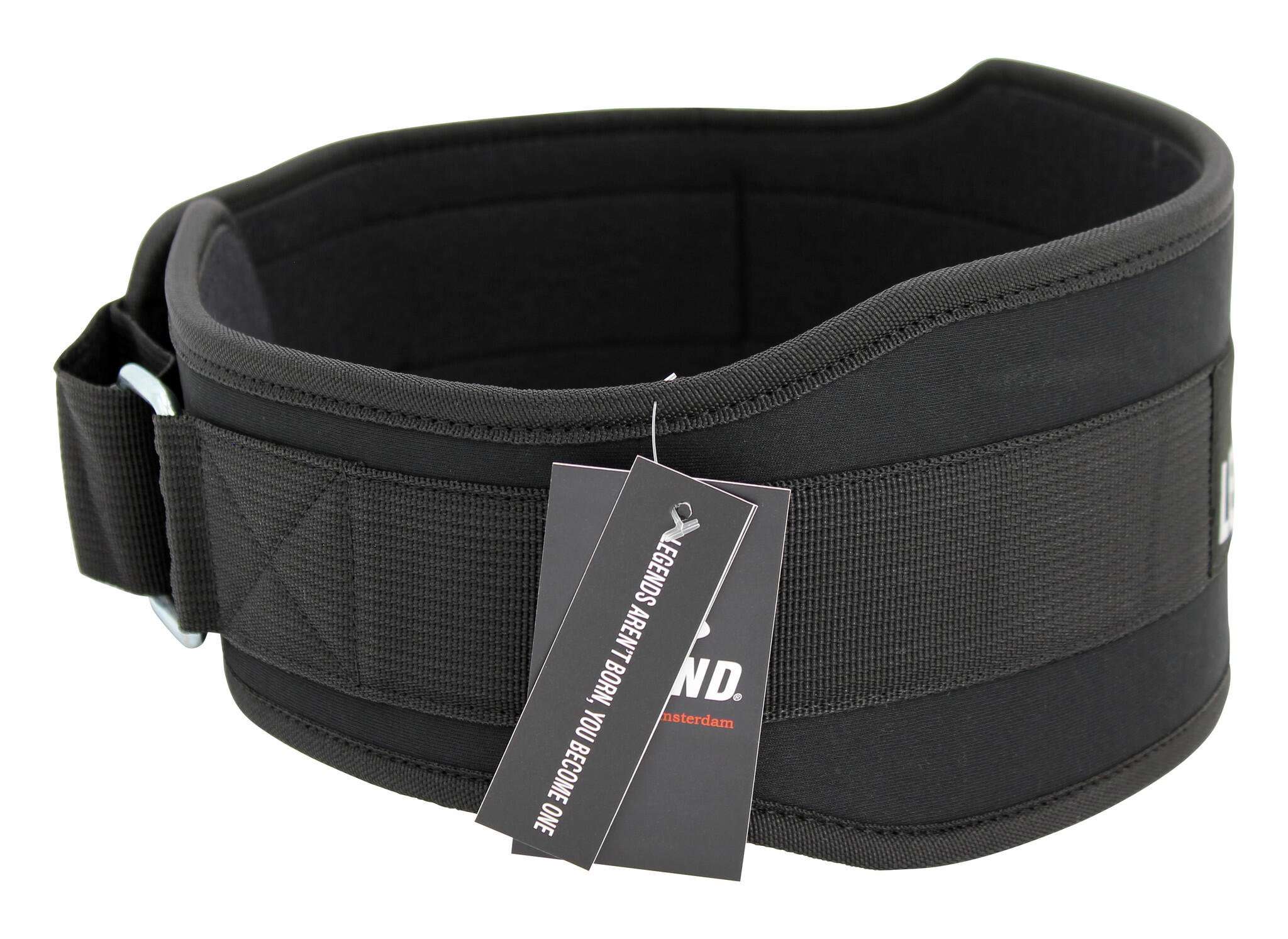 Fitness Riem Comfort Heren/Dames Zwart Nylon 4/5