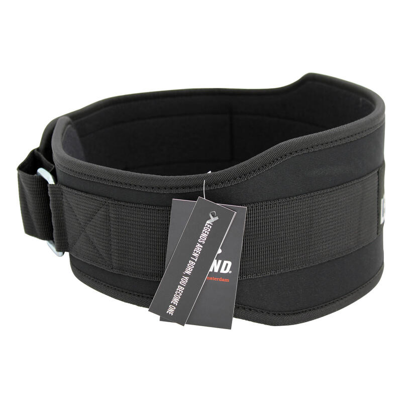 Fitness Riem Comfort Heren/Dames Zwart Nylon - Verschillende maten - Sterke