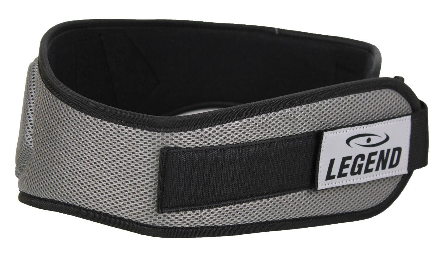 Fitness Riem Support Heren/Dames Grijs Mesh 3/4