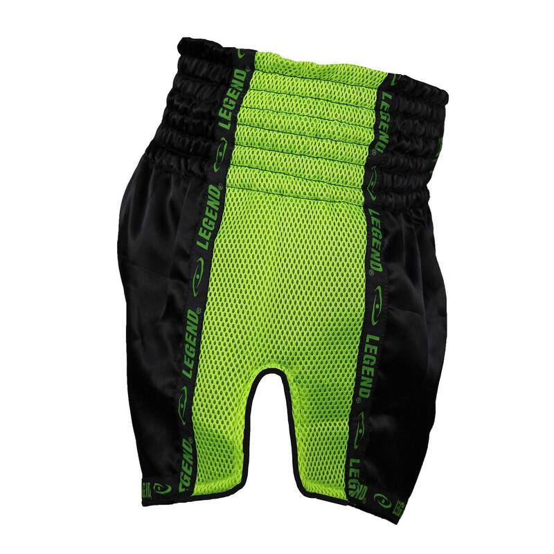 Kickboks Broekje Kids/Volwassenen Neon Groen Mesh