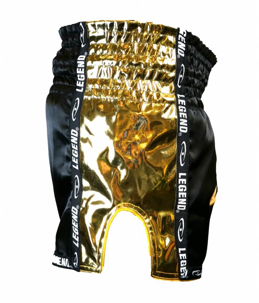Kickboks Broekje Kids/Volwassenen Golden Star Satijn 5/5
