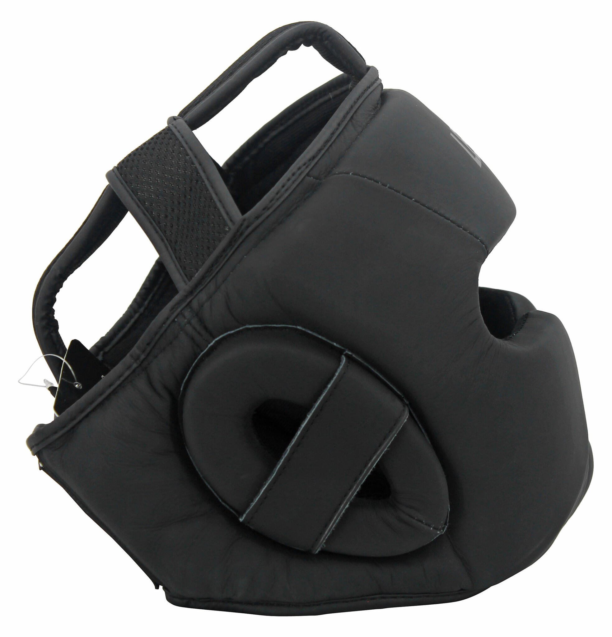 Hoofdbeschermer Leder PRO Mat Zwart - Zwart - 100% Premium Runderleder - Goede 2/5