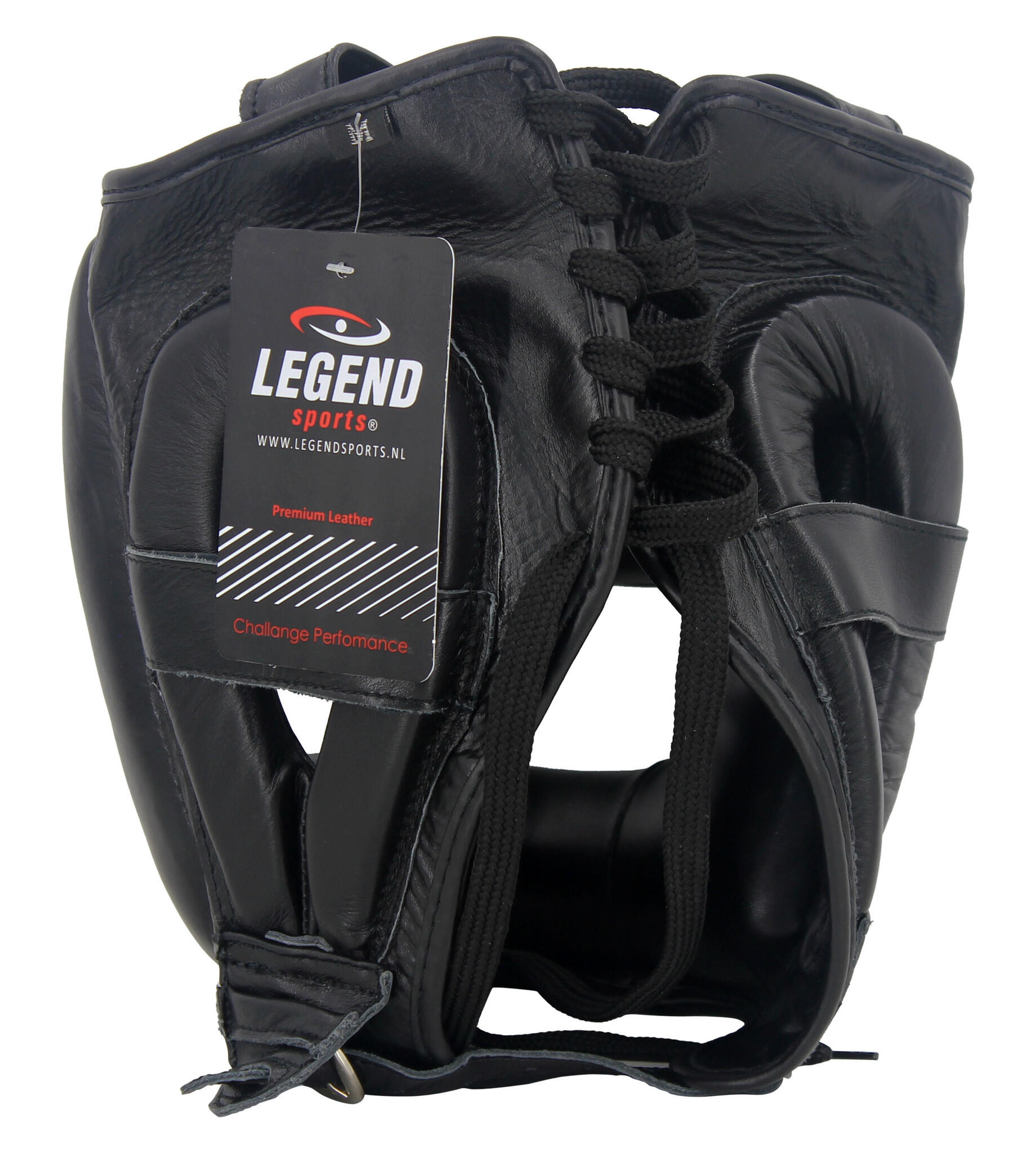 Hoofdbeschermer Leder PRO Mat Zwart - Zwart - 100% Premium Runderleder - Goede 3/5