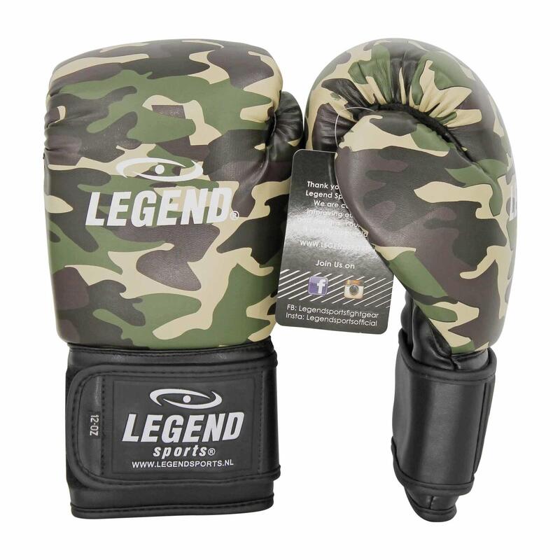 Gants de boxe Powerfit & Protect Homme/Femme Camo Army PU