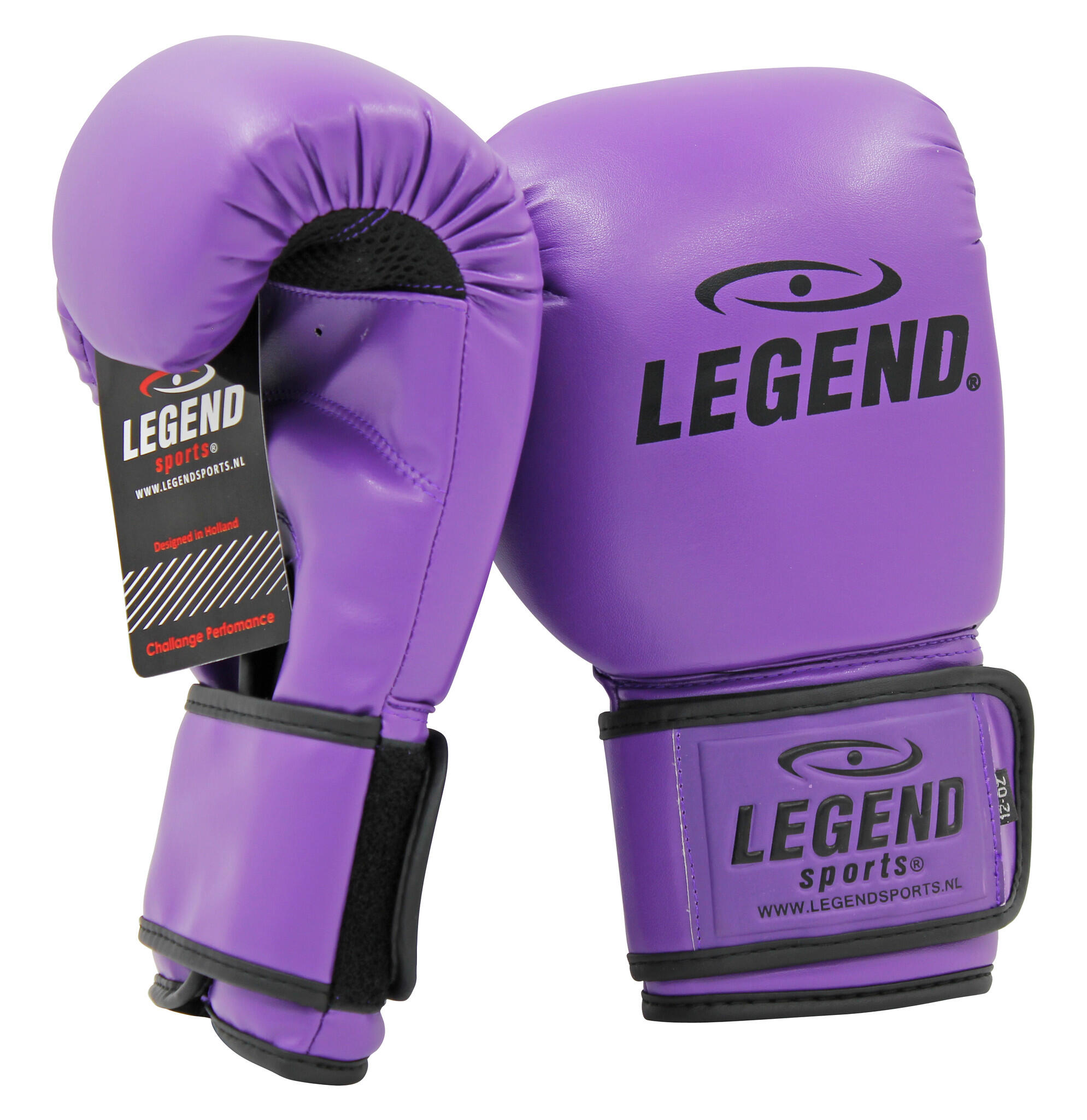 Powerfit & Protect Bokshandschoenen Heren/Dames Paars PU - Verschillende maten - 3/5