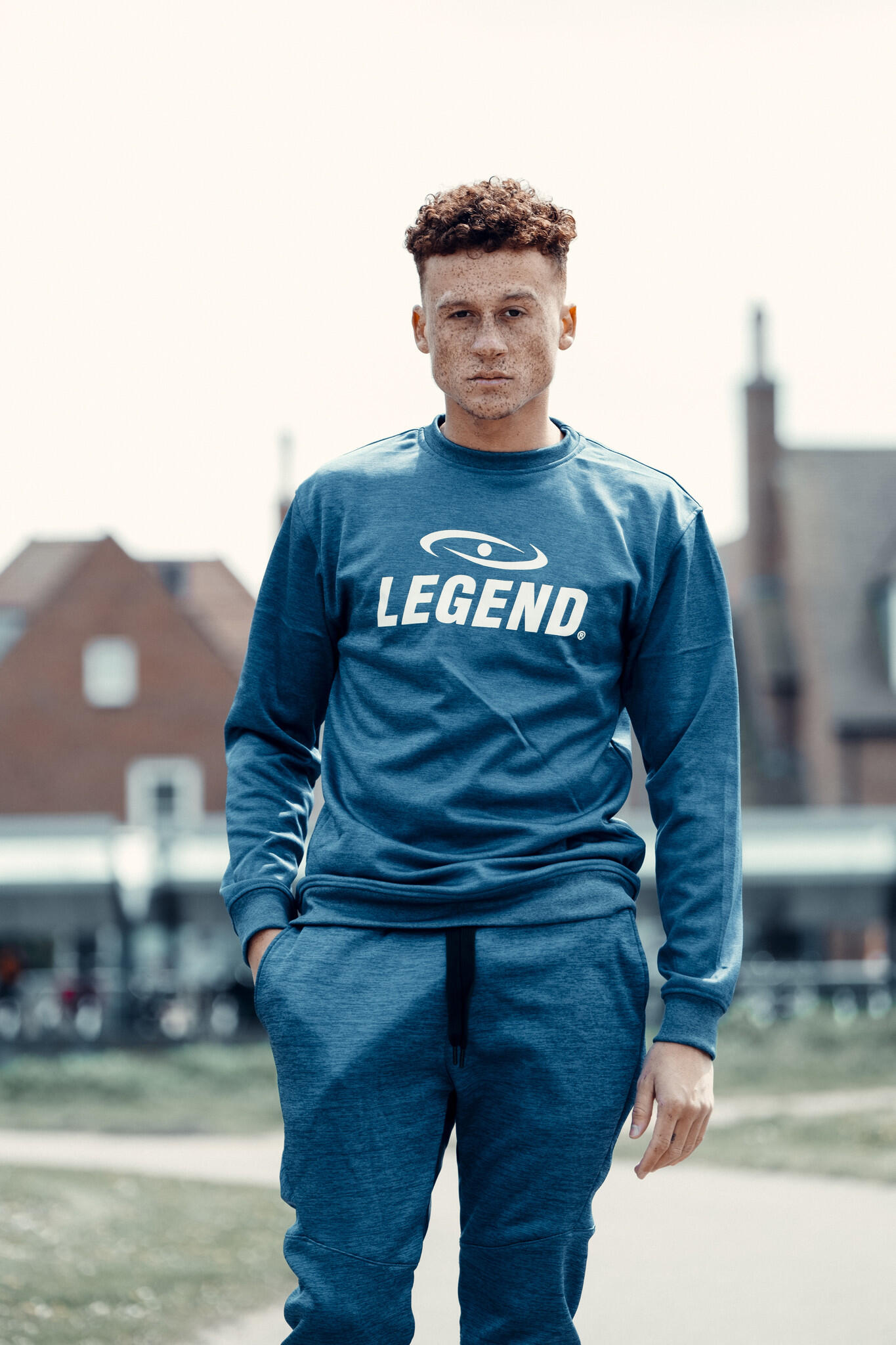 Ensemble Jogging avec Pull Enfants/Adultes Bleu SlimFit Polyester 3/5