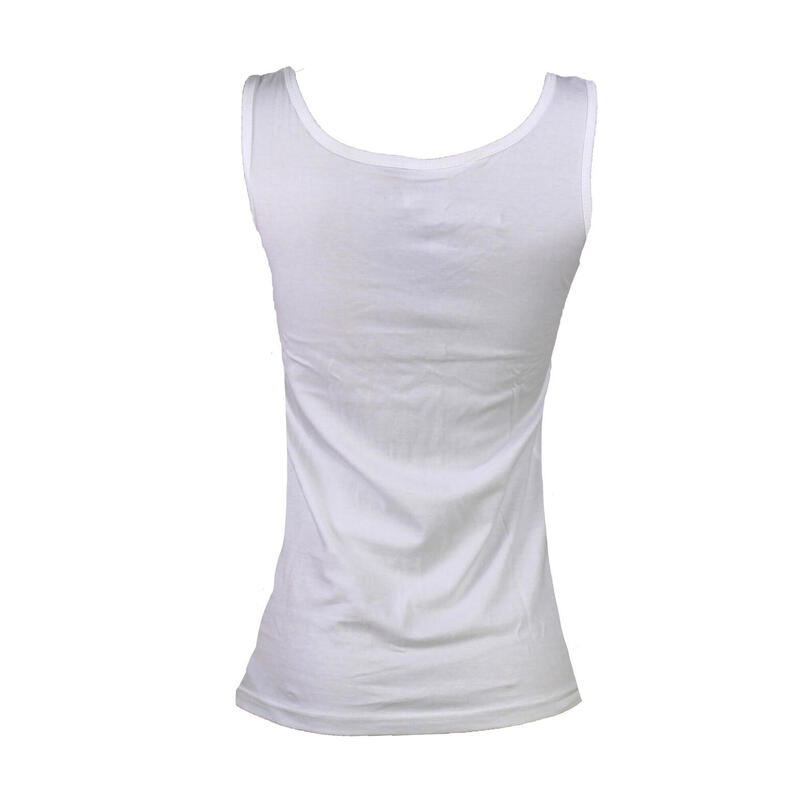 Tank Top Dames Wit Polyester