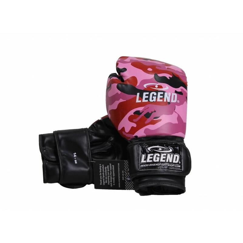 Powerfit & Protect Gants de boxe Femme Camo Rose PU