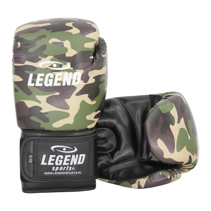 Gants de boxe Powerfit & Protect Homme/Femme Camo Army PU