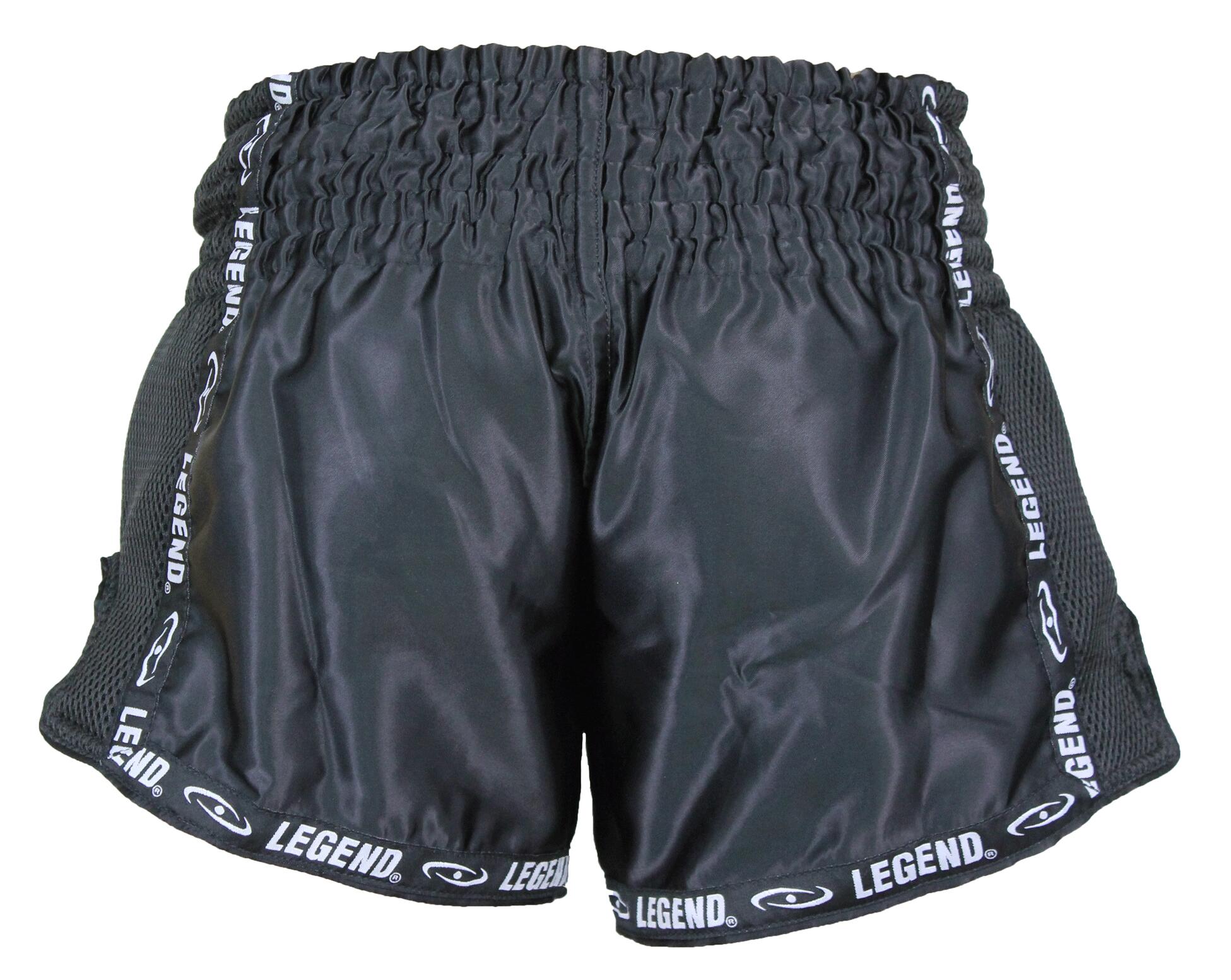 Kickboxing Shorts Enfants/Adultes Noir Mesh 3/5