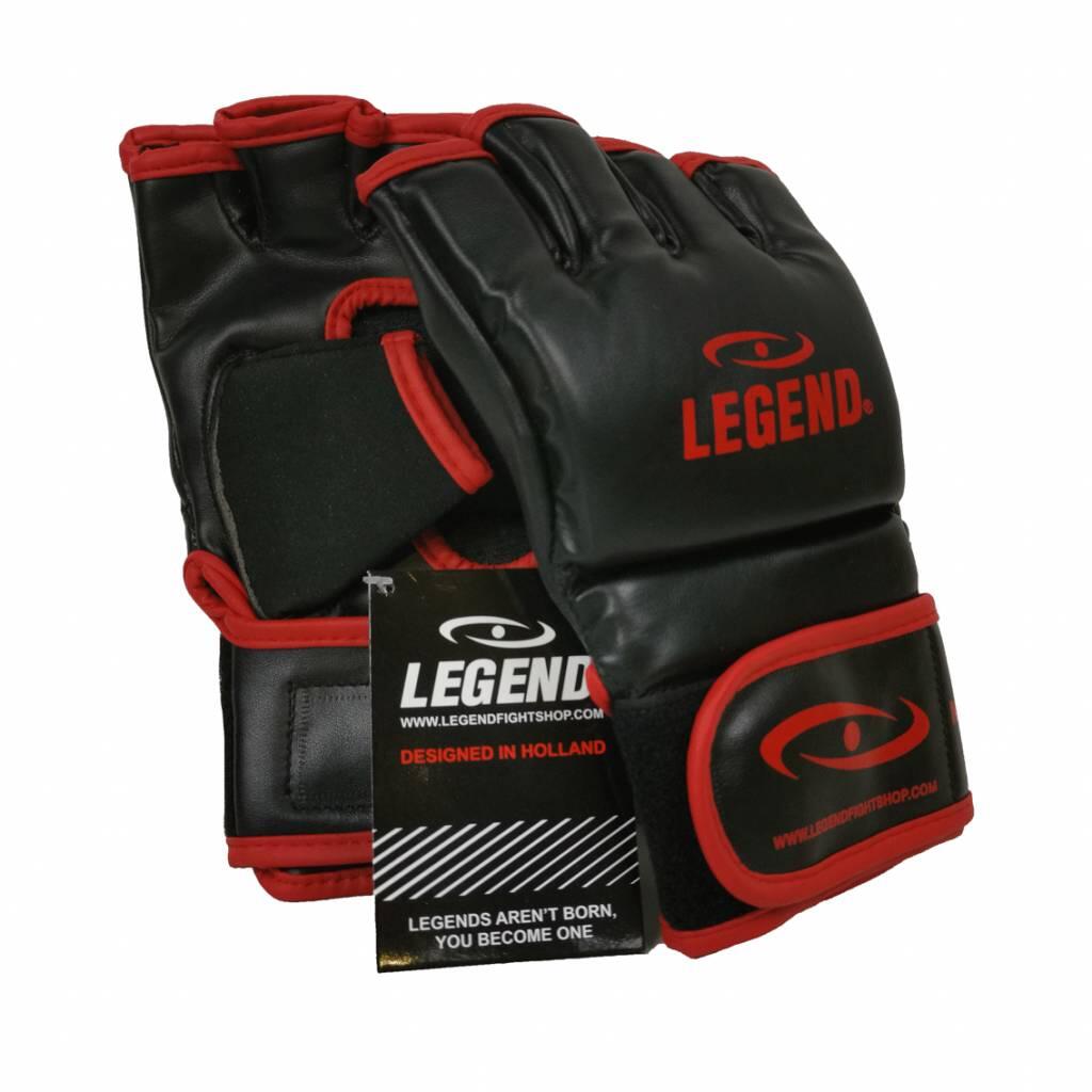 Bokszak / MMA Handschoenen Heren/Dames Zwart-Rood PU 3/4