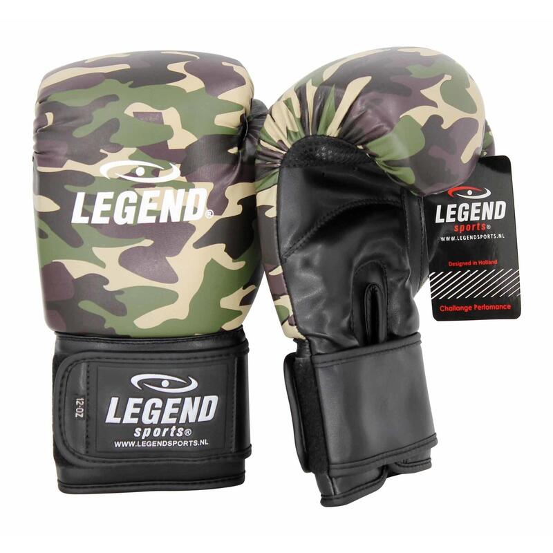 Gants de boxe Powerfit & Protect Homme/Femme Camo Army PU