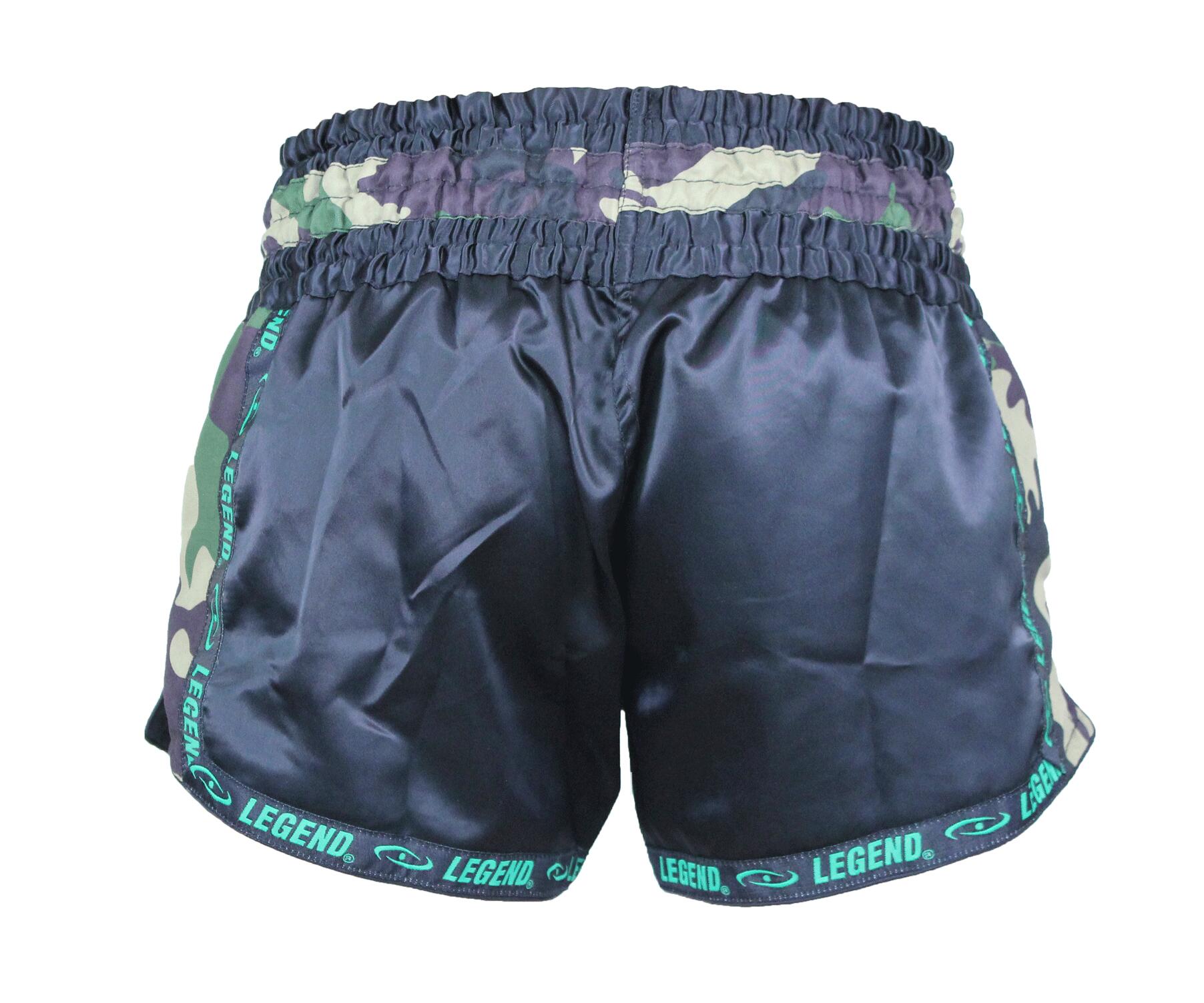 Kickboks Broekje Kids/Volwassenen Camo Army Satijn 5/5