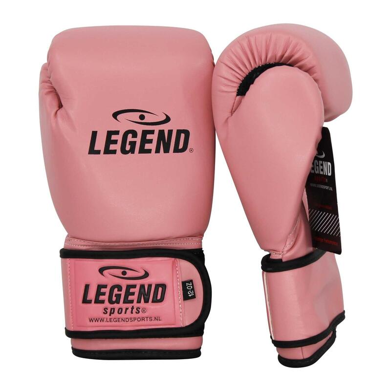 Gants de boxe Powerfit & Protect Femme Saumon Rose PU