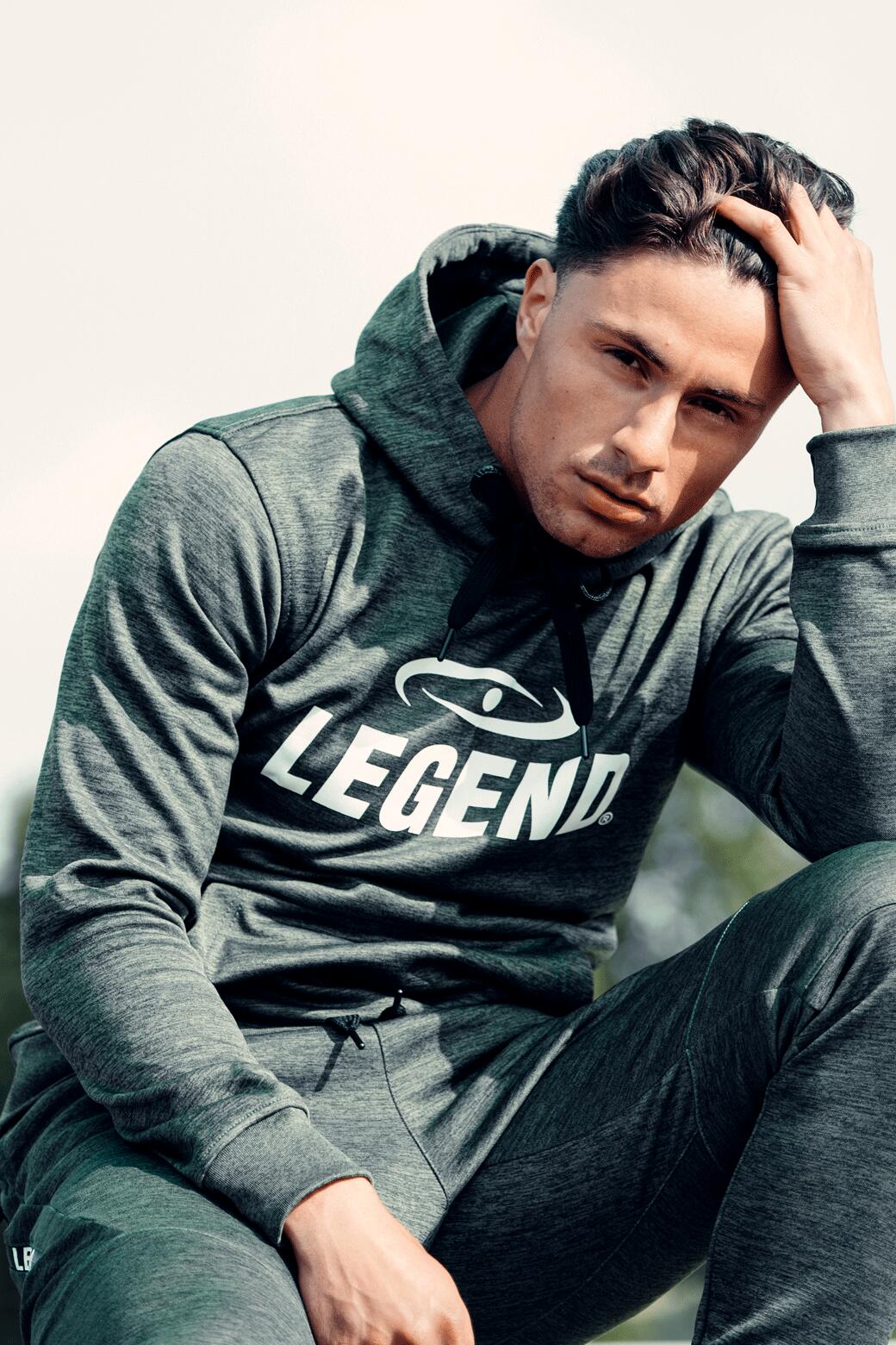 Legend Sports SlimFit Joggingpak met Hoodie - Grijs 4/5