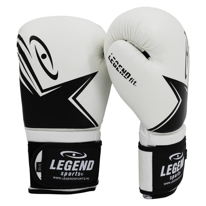 Gants de boxe EcoFIT Homme/Femme Blanc PU