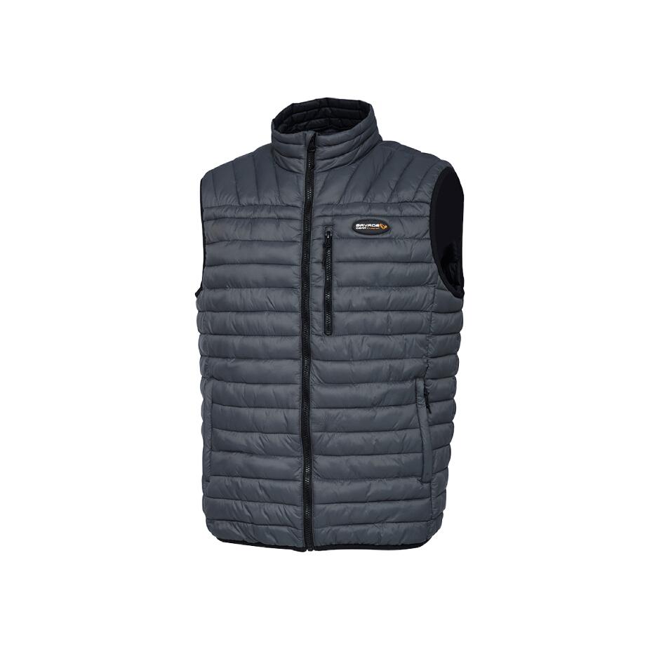 Veste sans manches Savage Gear Ripple Quilt gris-vert, XL 1/3