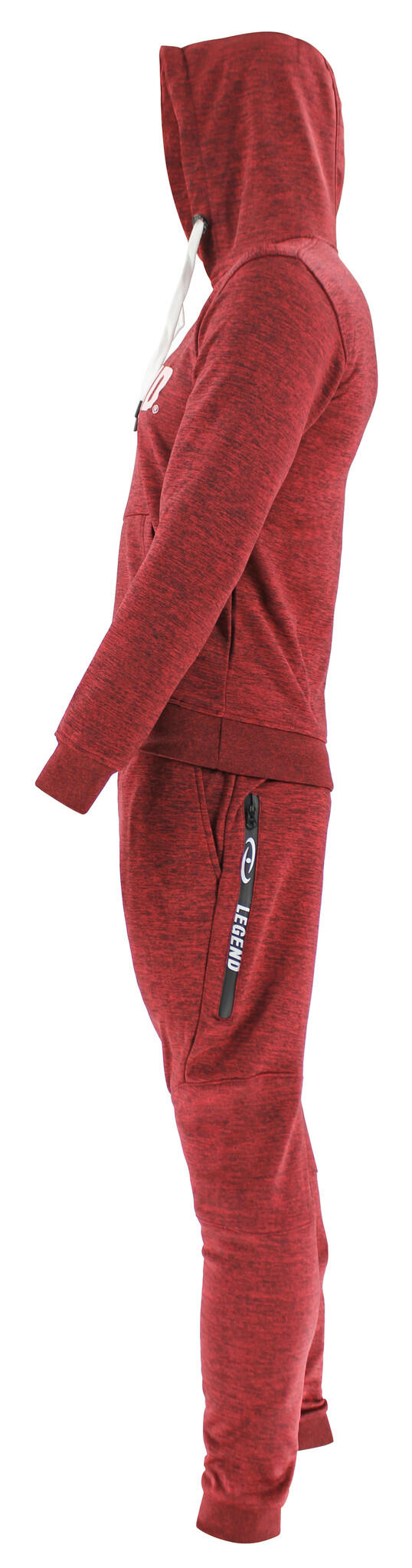 Ensemble de Jogging avec Capuche Enfants/Adultes Rouge SlimFit Polyester 5/5