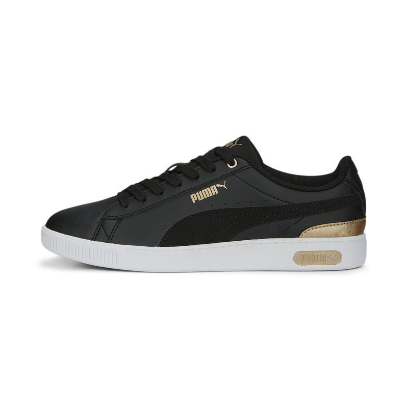 Vikky v3 Space Metallics sneakers voor dames PUMA Black Gold White