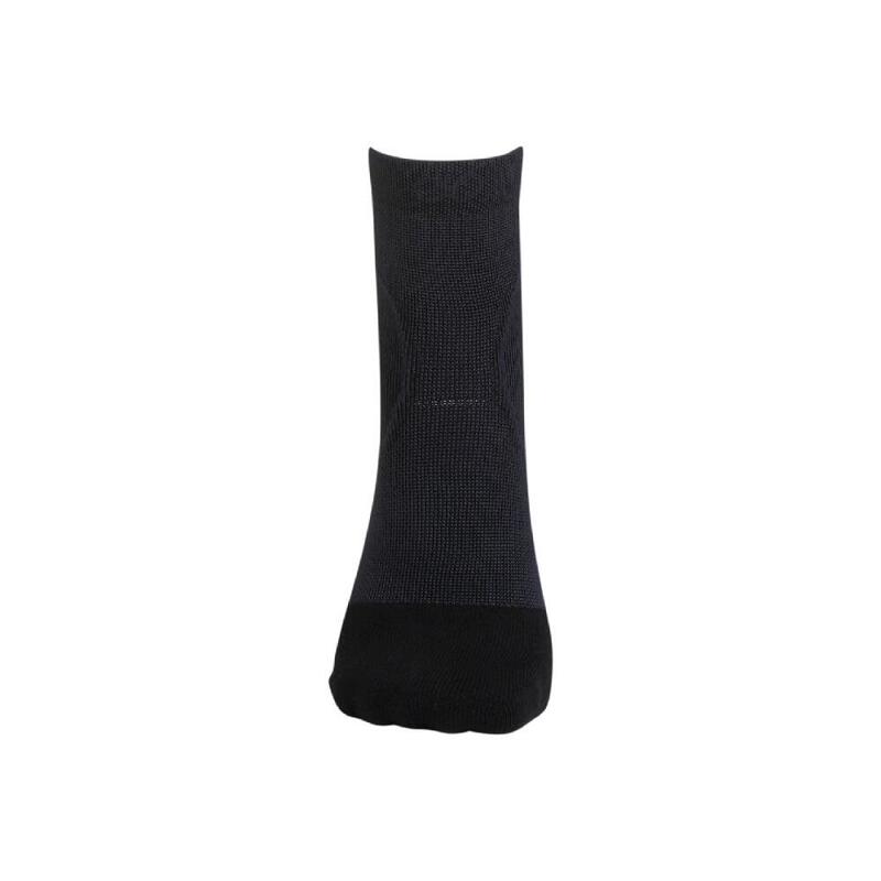 BCR608 中性短款運動壓力襪 - 黑色/灰色
