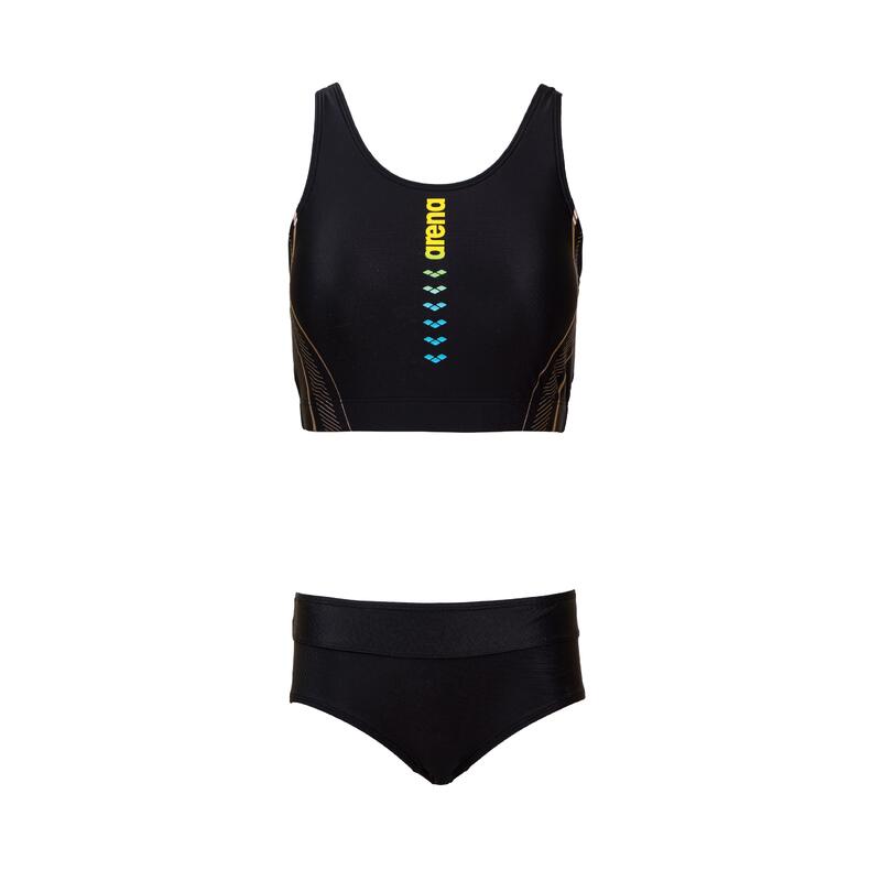 MOTION X ECO 女士泳衣 O背 BRA TOP 兩件套裝 - 黑色