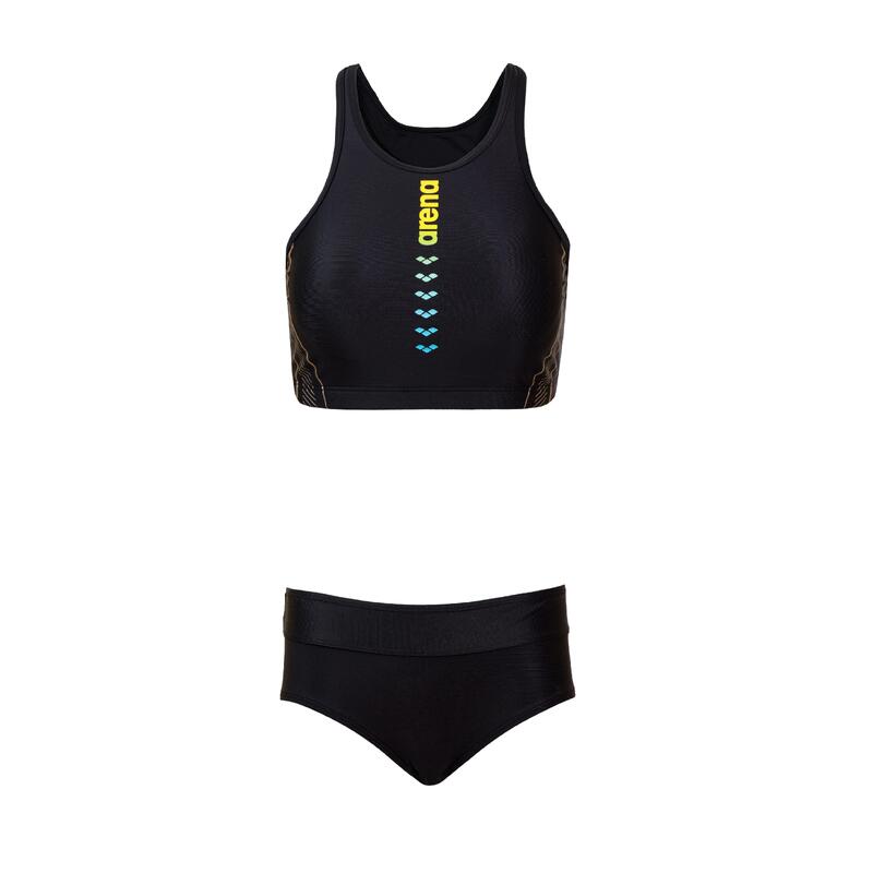 MOTION X ECO 女士泳衣 入膊BRA TOP 兩件套裝 - 黑色