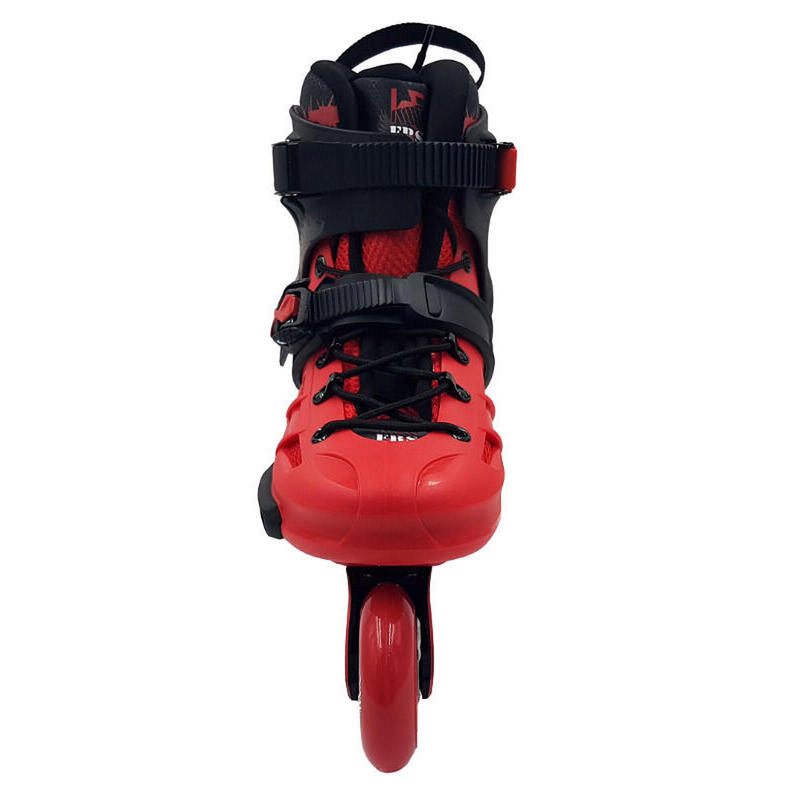 Patines ajustable 4 ruedas rojo y negro M