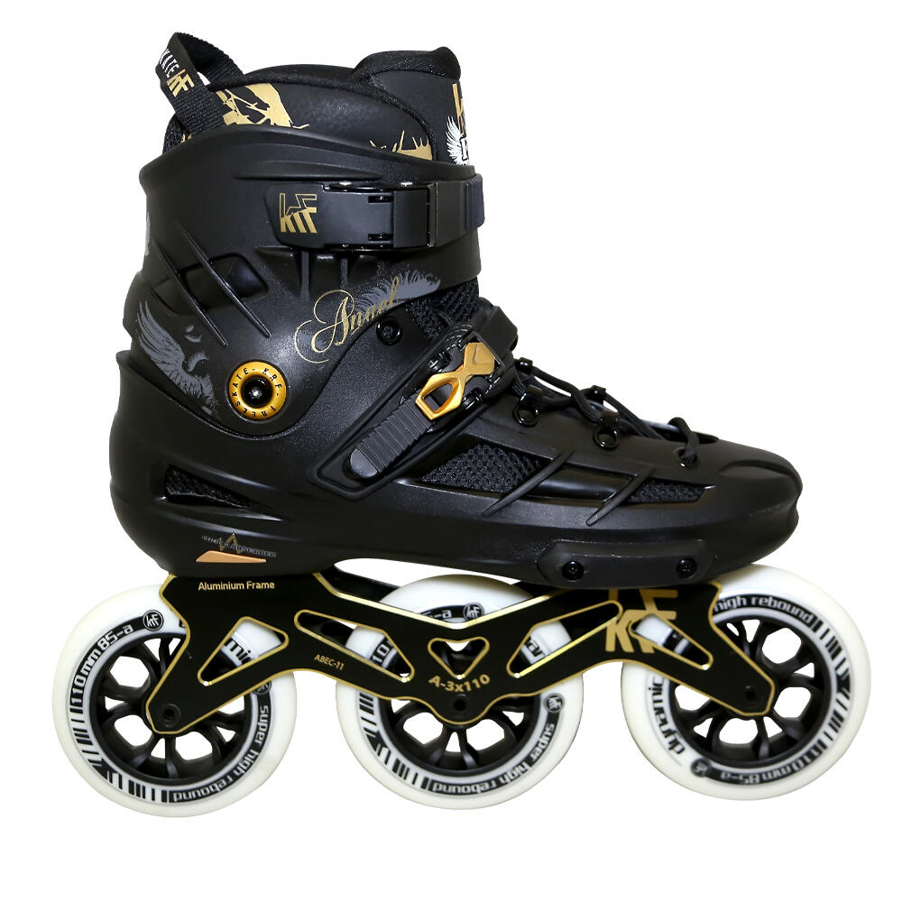 Patin 3 Ruedas de 110 cm Freeskate Krf Angel Negro-Oro 2/3