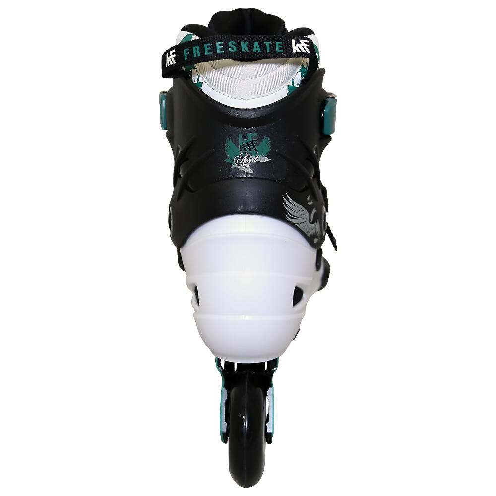 Patin 4 Ruedas de 80 cm Freeskate Krf Angel Blanco-Verde 3/3