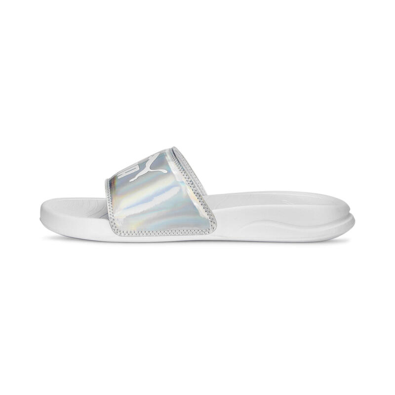 Popcat 20 Iridescent Slides Damen PUMA Iridescent White Metallic