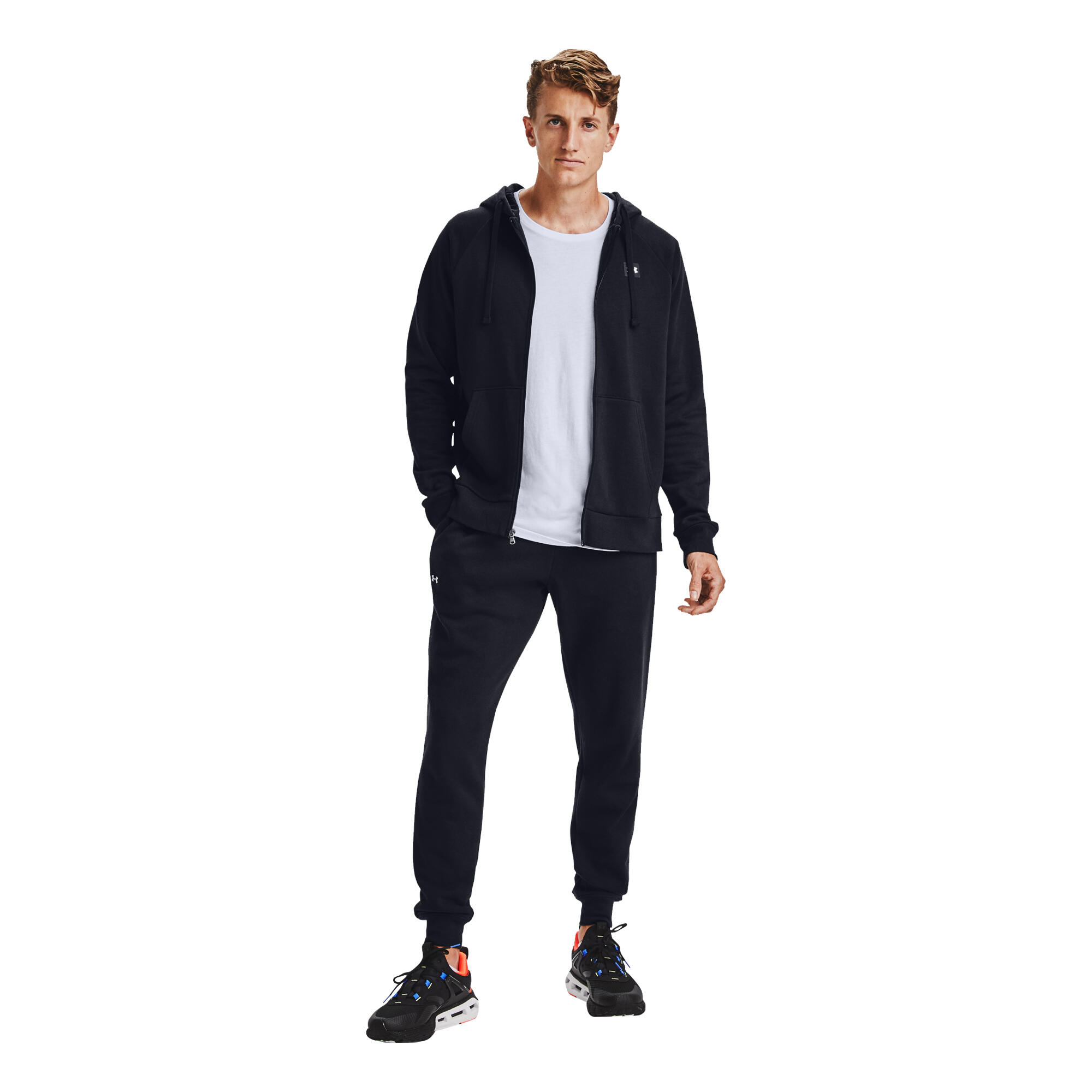 Capot Under Armour UA Rival Fleece FZ Hoodie, Noir, Hommes 7/7