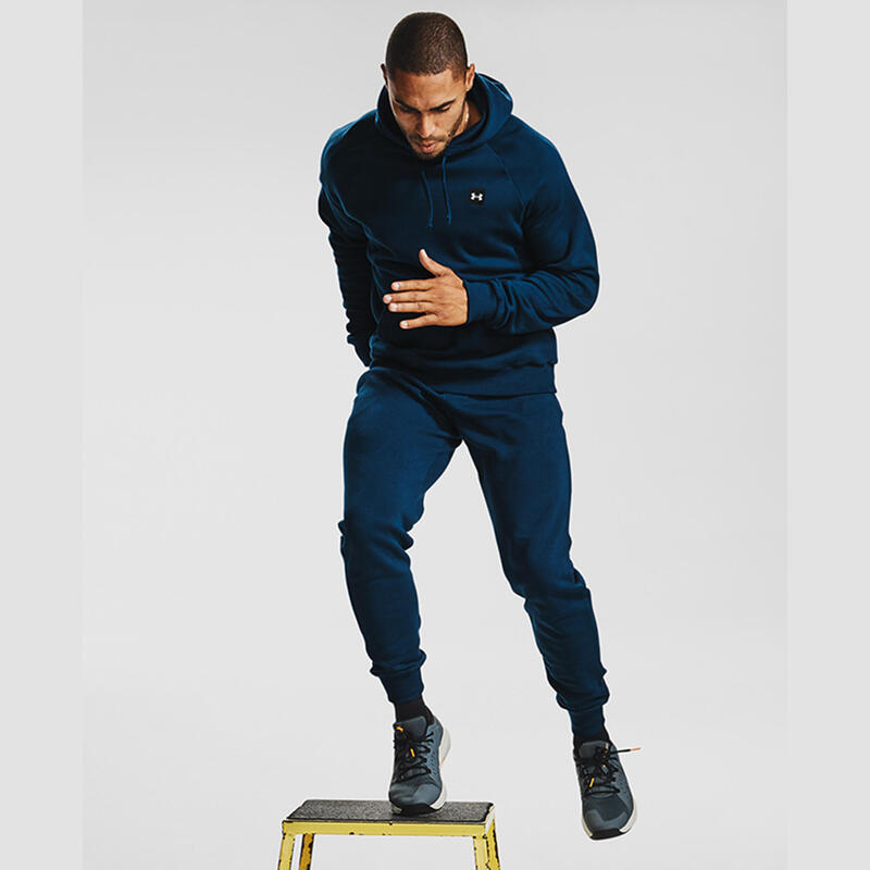 Sweat bleu homme Under Armour Rival Fleece Hoodie