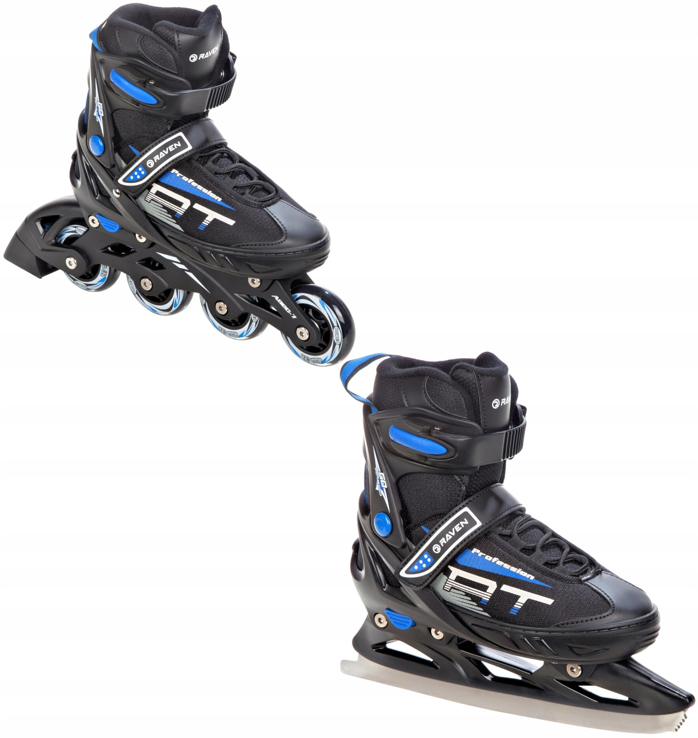Patine Raven Profession, Negru/Albastru