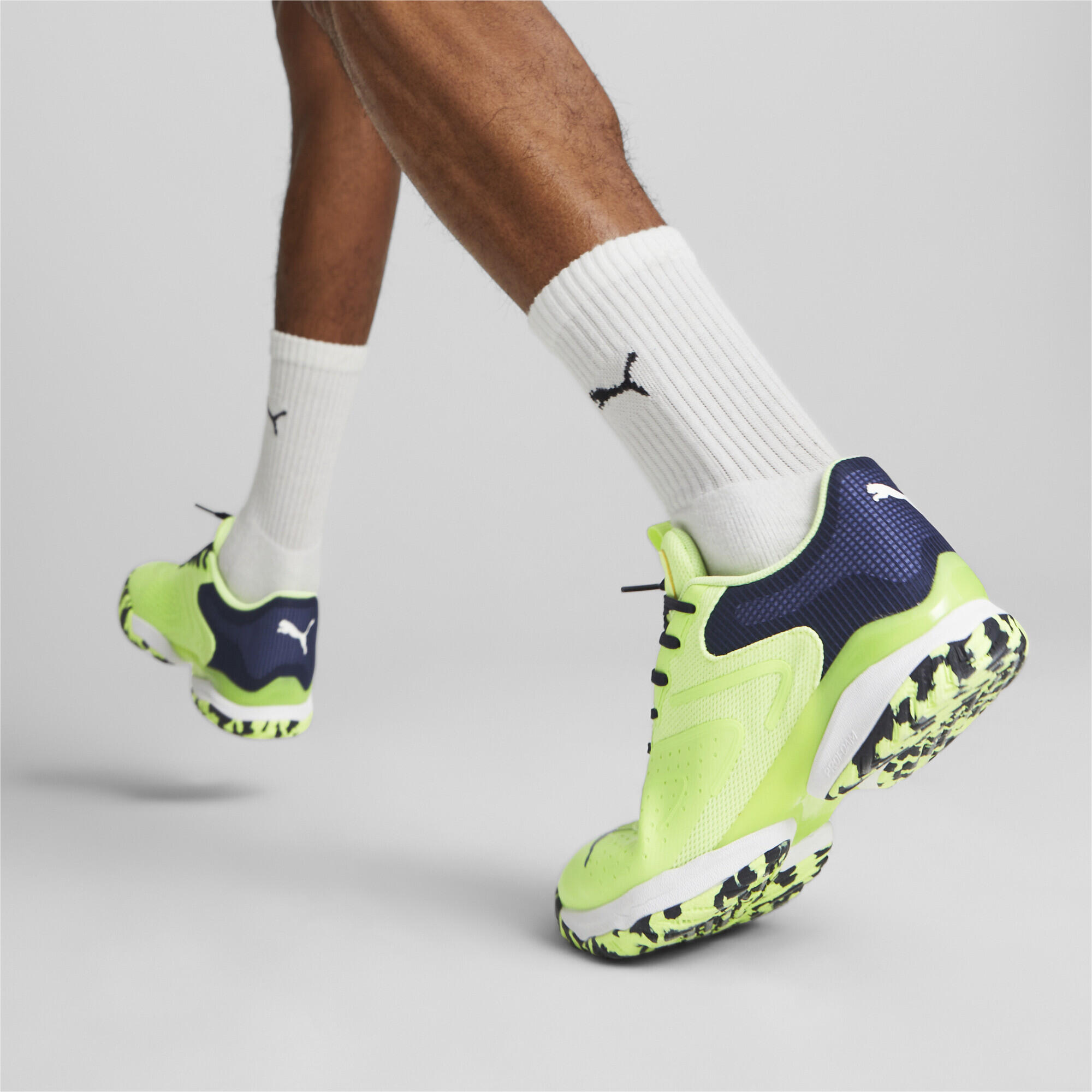 Zapatillas pádel Solarattack RCT PUMA Fast Yellow Navy White Blue 3/7