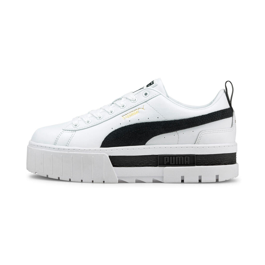 PUMA Womens Mayze Trainers Running Shoes - White-Black