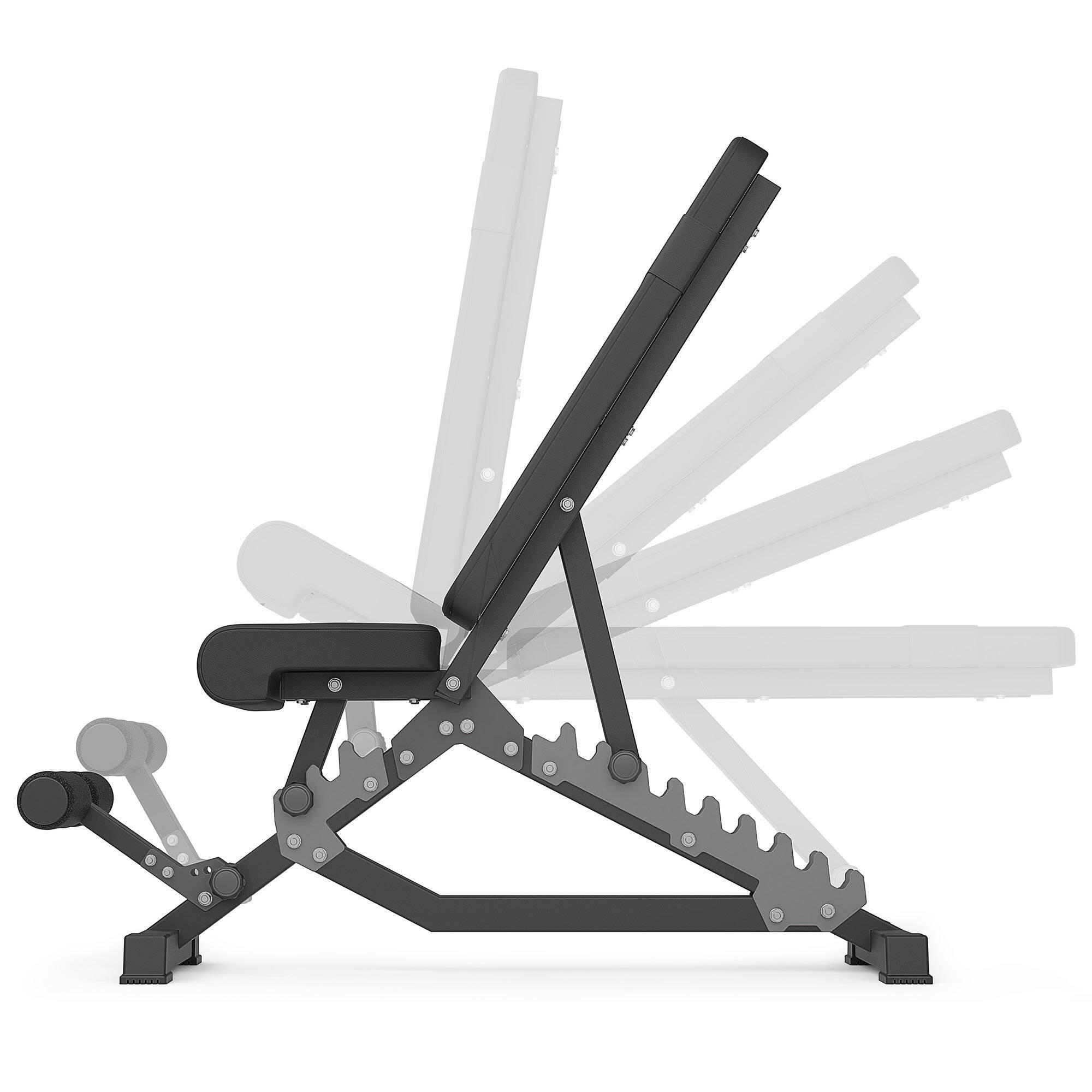 Ensemble de musculation Marbo Sport banc double face et supports réglables 3/5