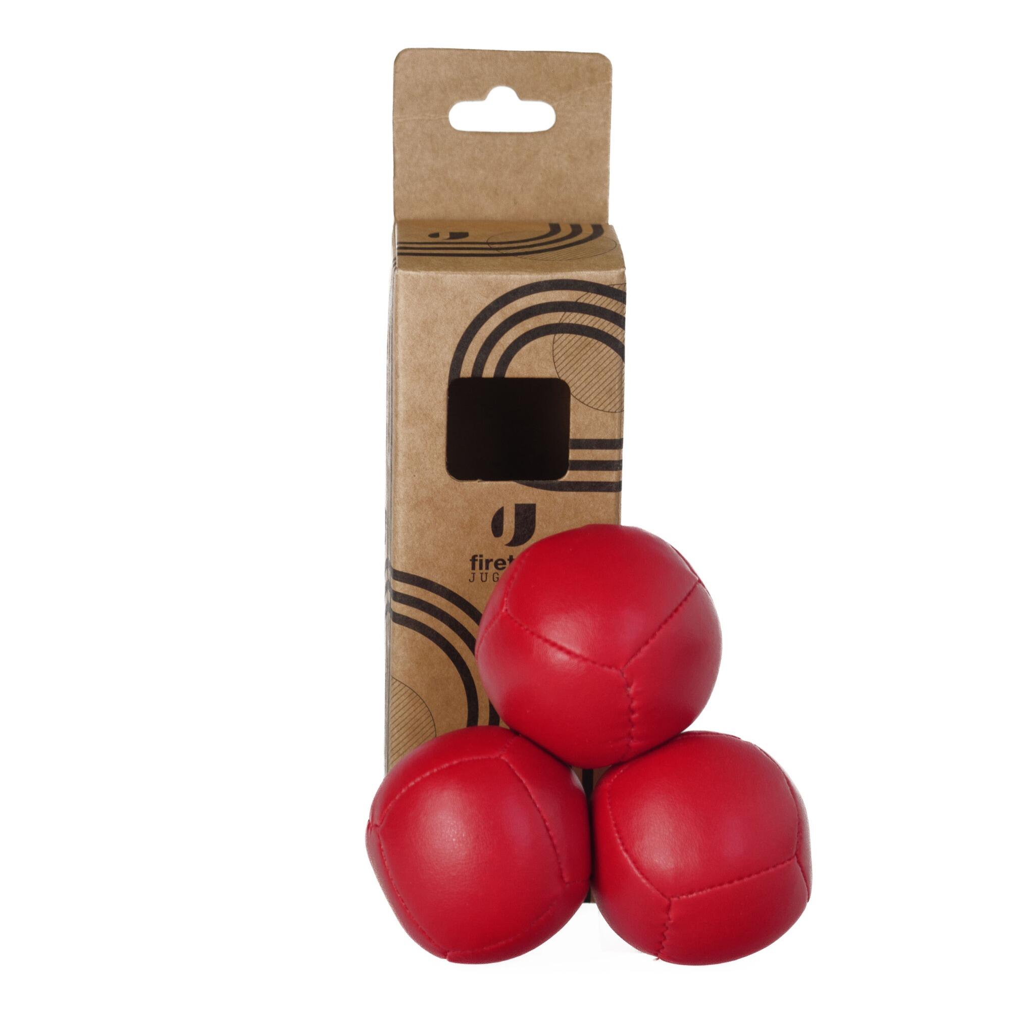FIRETOYS Set of 3x  110g Pro Six Panel Thud Juggling Balls