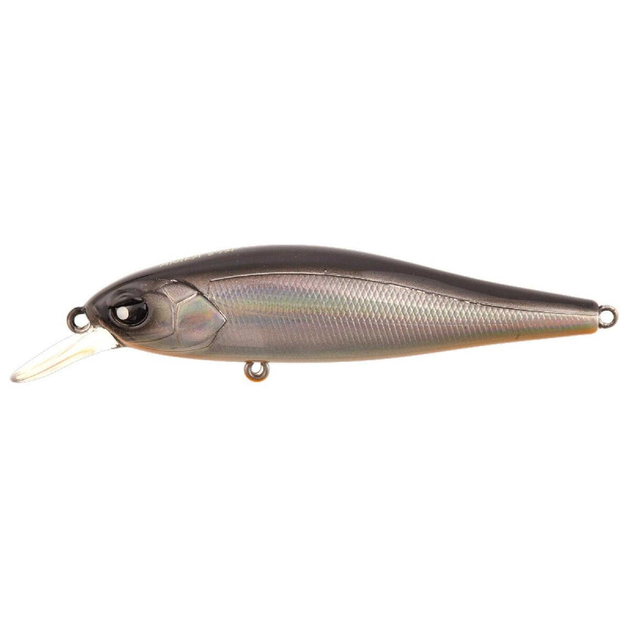 Lucky John Anira 69SP 6,9 cm Suspening 101 / Silver Shiner - Roofvis Pluggen 1/2