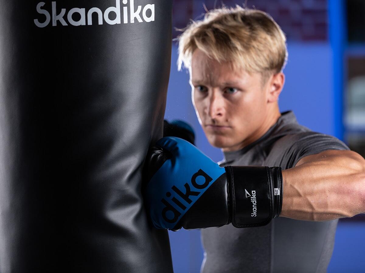 Bokshandschoenen - Comfortabele trainingshandschoenen - blauw 4/7