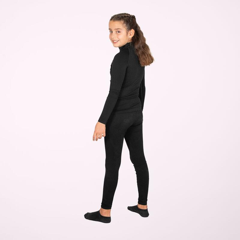 Pantalon de football thermique noir pour enfants