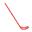 Stick Hockey/Floorball 95 cm Zastor Mango Redondo Rojo