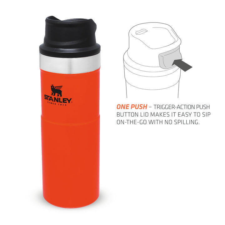 Stanley Trigger-Action Travel Mug 0,47L - Blaze Orange