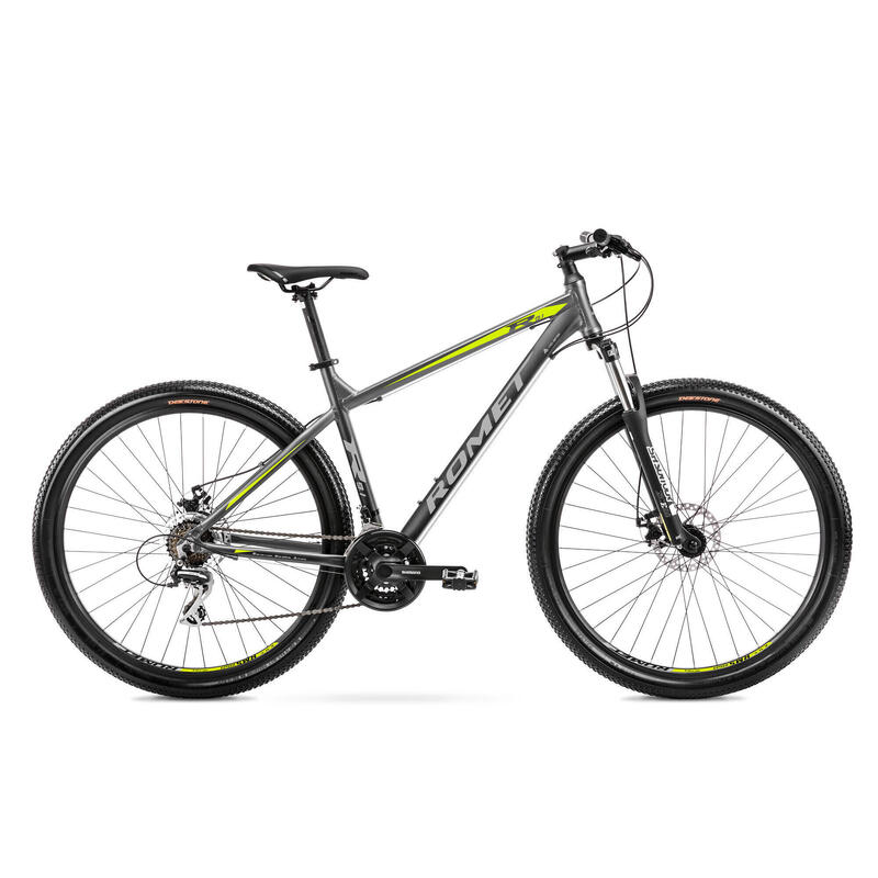 Bicicleta MTB ROMET Rambler R9.1 Gri/Verde/Argintiu 2023